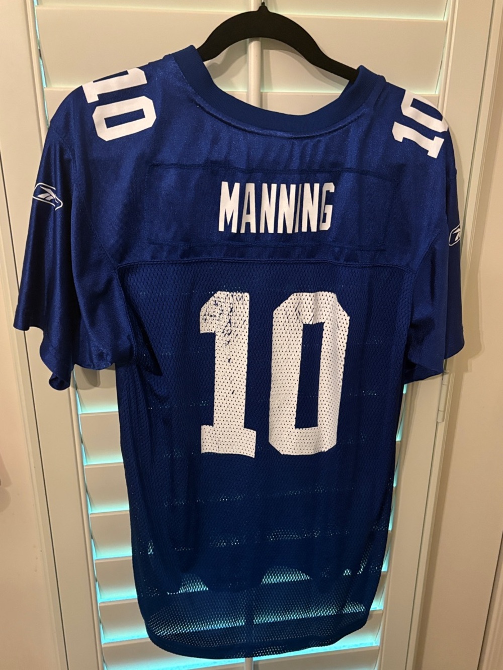 NFL Manning Blue Reebok Jersey- Size XL 18-20